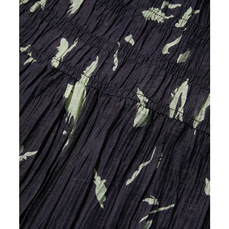 柄＆無地アソートシャーリングティアードスカート | VIS  | 詳細画像27 