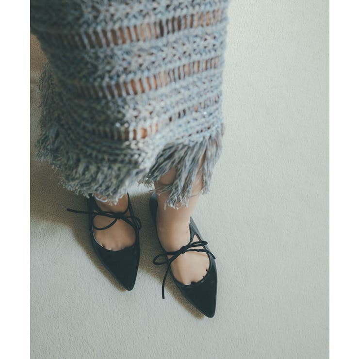 フリンジクロシェメッシュニットスカート | VIS  | 詳細画像2 