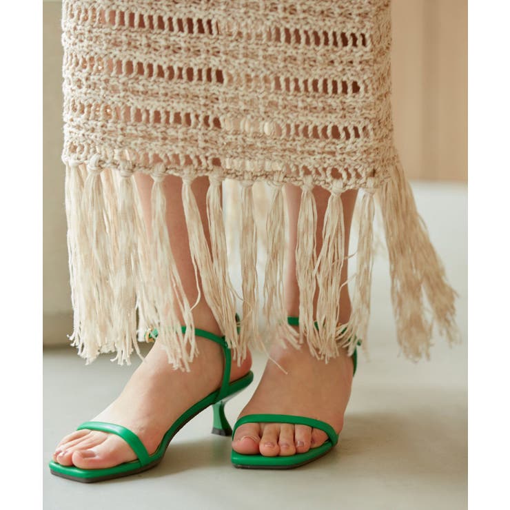 フリンジクロシェメッシュニットスカート | VIS  | 詳細画像3 