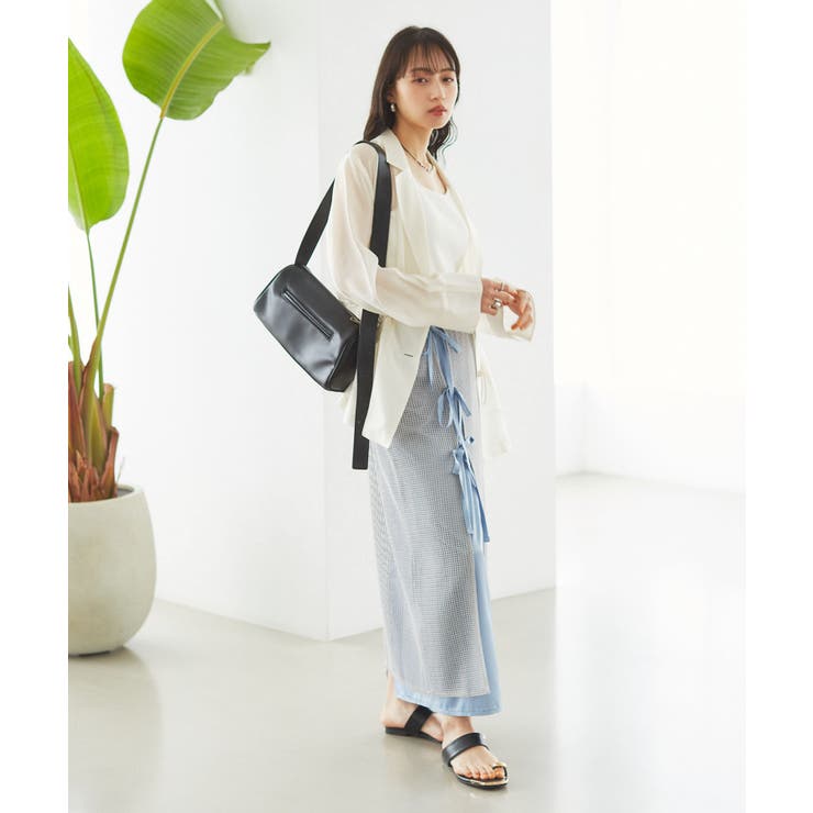 レイヤードラメメッシュIラインスカート | VIS  | 詳細画像2 