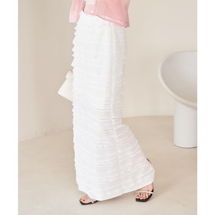 【選べる着丈】フリンジカットロングスカート【洗える】 | VIS  | 詳細画像15 