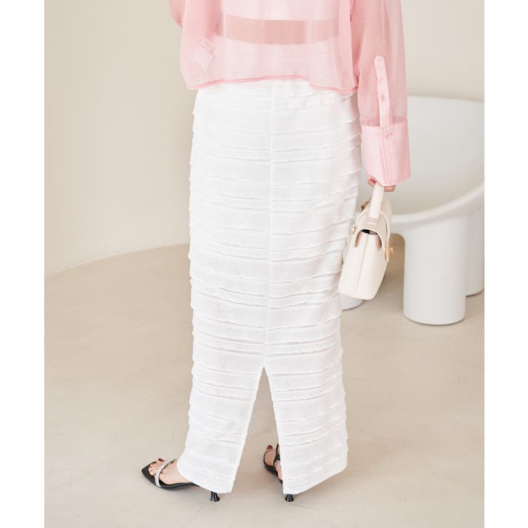 【選べる着丈】フリンジカットロングスカート【洗える】 | VIS  | 詳細画像16 