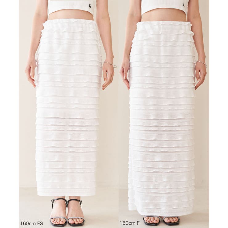 【選べる着丈】フリンジカットロングスカート【洗える】 | VIS  | 詳細画像19 