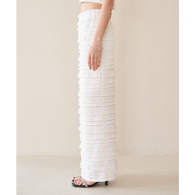 【選べる着丈】フリンジカットロングスカート【洗える】 | VIS  | 詳細画像21 