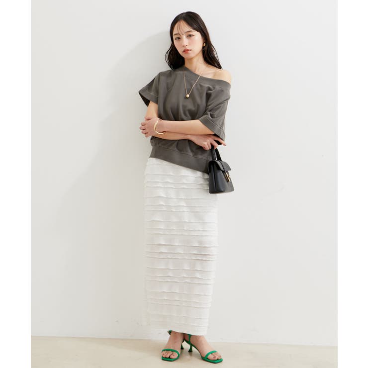 【選べる着丈】フリンジカットロングスカート【洗える】 | VIS  | 詳細画像30 