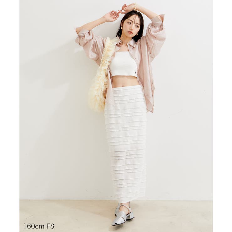 【選べる着丈】フリンジカットロングスカート【洗える】 | VIS  | 詳細画像31 