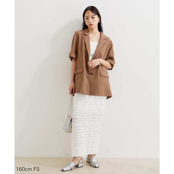 【選べる着丈】フリンジカットロングスカート【洗える】 | VIS  | 詳細画像32 