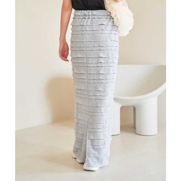 【選べる着丈】フリンジカットロングスカート【洗える】 | VIS  | 詳細画像6 