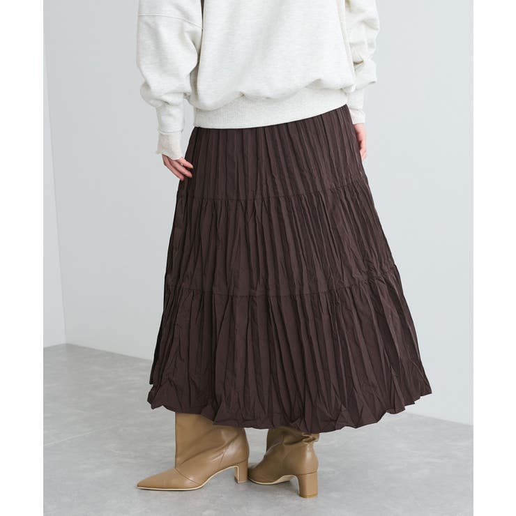 【洗える】ワッシャー加工スカート | VIS  | 詳細画像10 