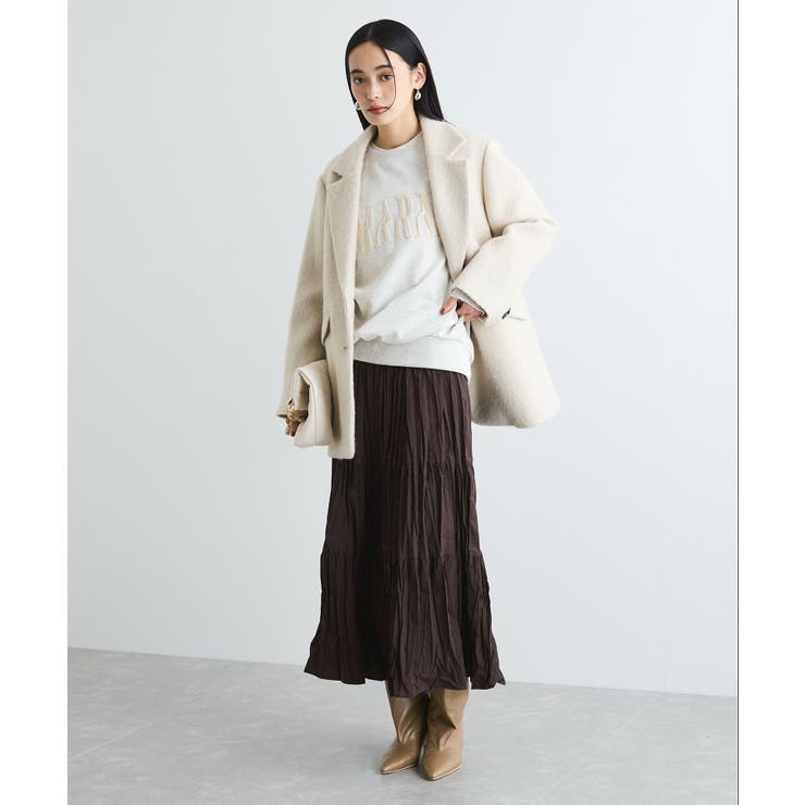 【洗える】ワッシャー加工スカート | VIS  | 詳細画像6 