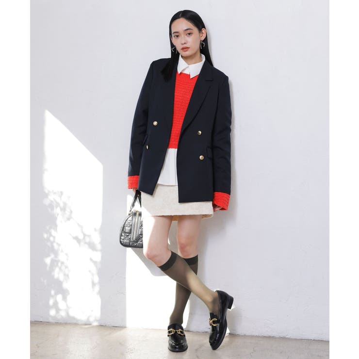 フラワージャガードタイトミニスカート | VIS  | 詳細画像8 