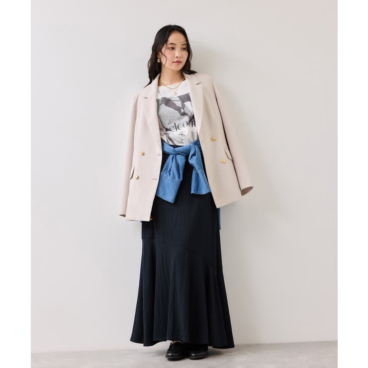 サテンツイルマーメイドスカート | VIS  | 詳細画像10 