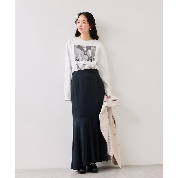 サテンツイルマーメイドスカート | VIS  | 詳細画像12 