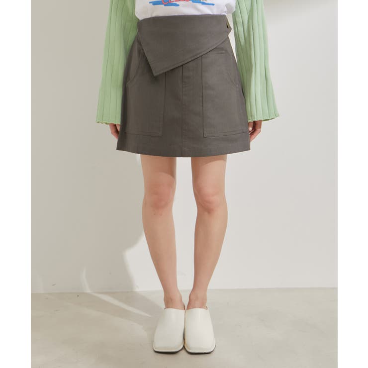 フラップ付き台形ミニスカート | VIS  | 詳細画像12 