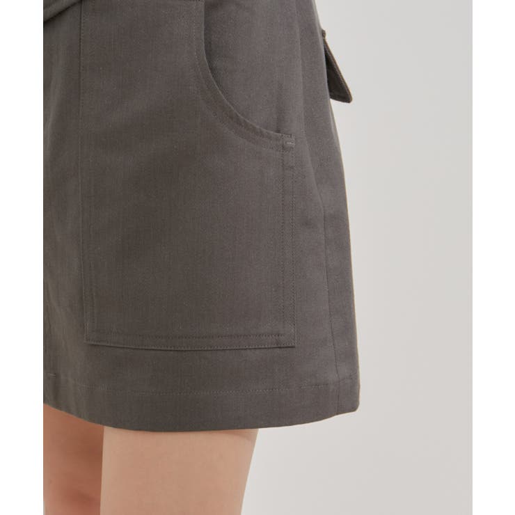 フラップ付き台形ミニスカート | VIS  | 詳細画像19 