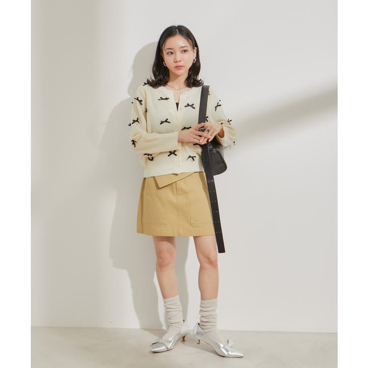 フラップ付き台形ミニスカート | VIS  | 詳細画像25 