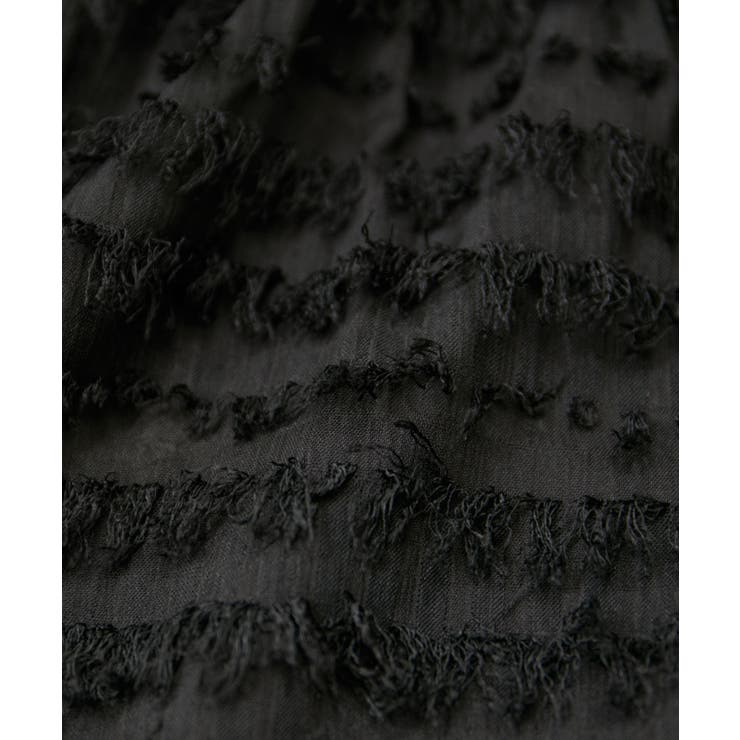 【洗える】フリンジジャガードスリット入りロングスカート | VIS  | 詳細画像21 