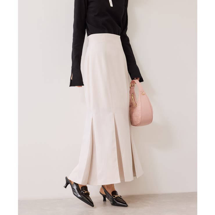 ボックスプリーツマーメイドスカート/イージーケア・防シワ | VIS  | 詳細画像1 