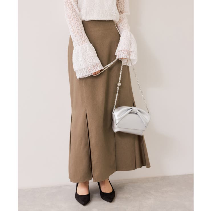 ボックスプリーツマーメイドスカート/イージーケア・防シワ | VIS  | 詳細画像6 