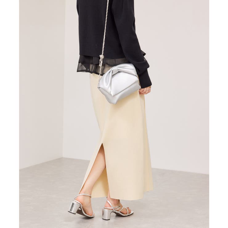 ピンタックデザインニットスカート | VIS  | 詳細画像13 