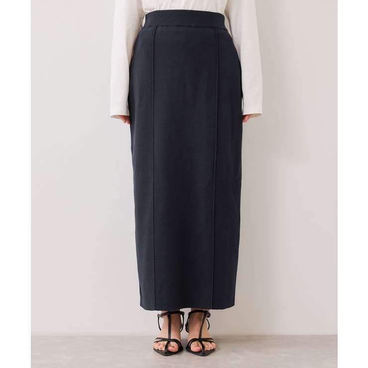 ピンタックデザインニットスカート | VIS  | 詳細画像15 