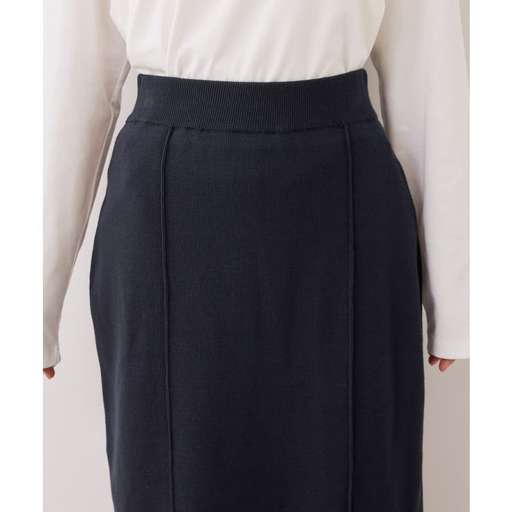ピンタックデザインニットスカート | VIS  | 詳細画像18 