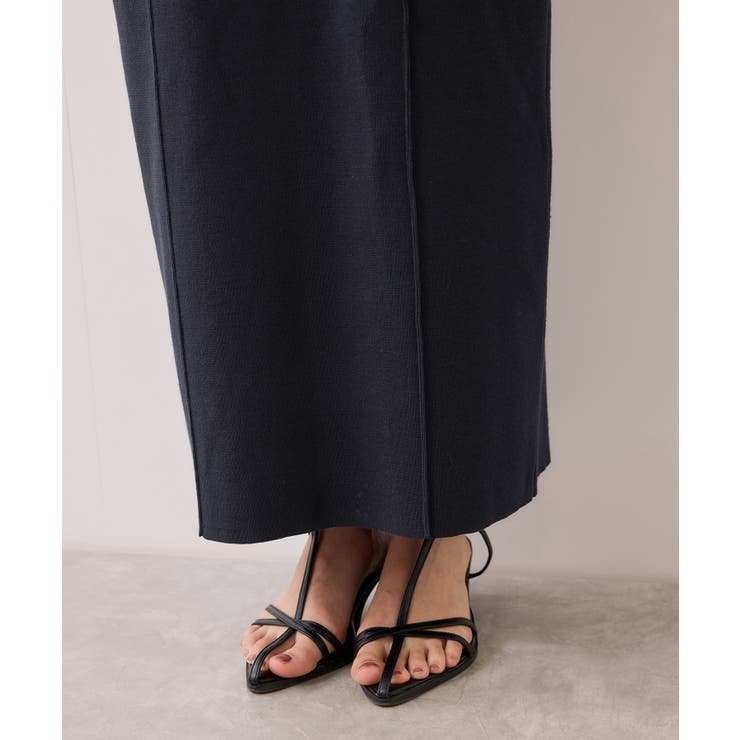 ピンタックデザインニットスカート | VIS  | 詳細画像19 