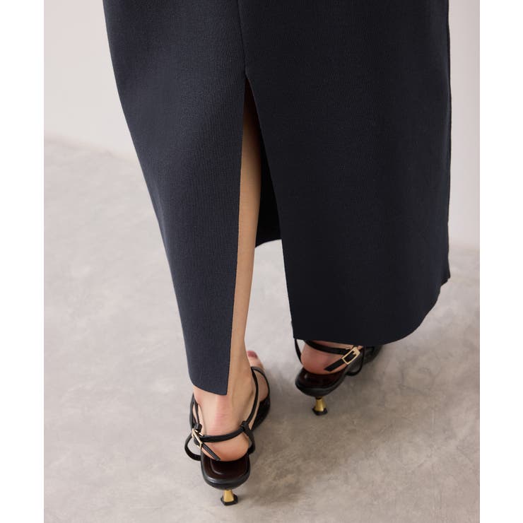 ピンタックデザインニットスカート | VIS  | 詳細画像20 