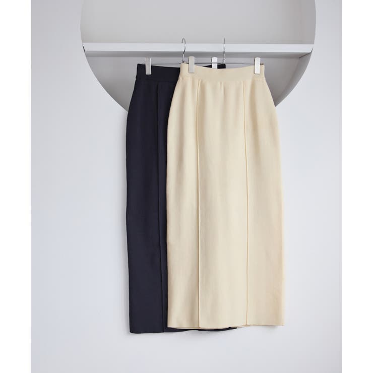 ピンタックデザインニットスカート | VIS  | 詳細画像21 