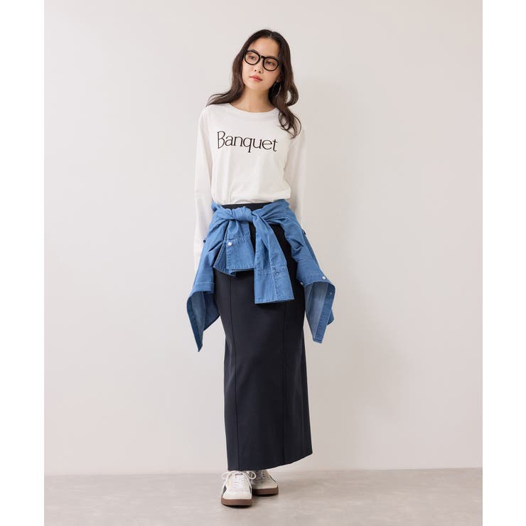 ピンタックデザインニットスカート | VIS  | 詳細画像5 