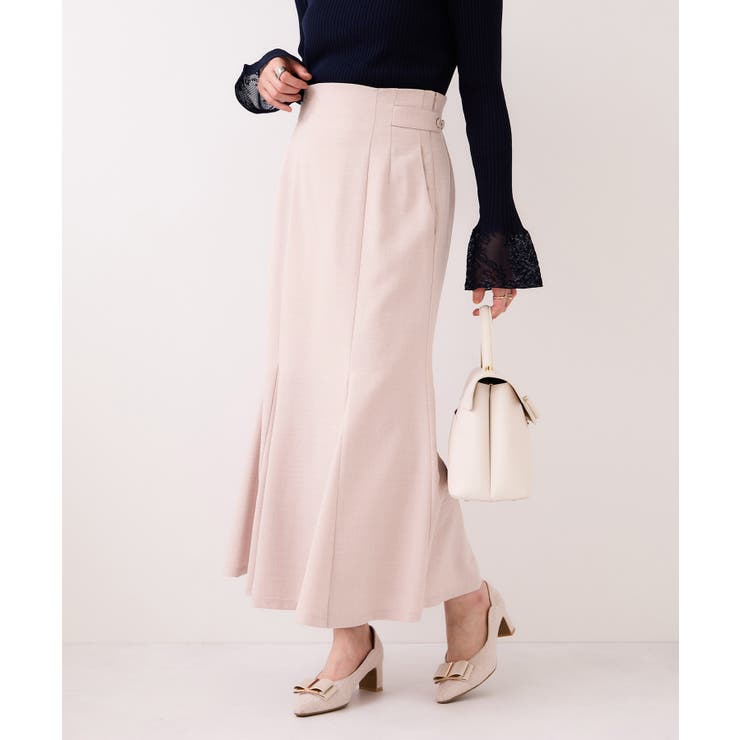 美easyリネンライクマーメイドスカート イージーケア 接触冷感 | VIS  | 詳細画像1 