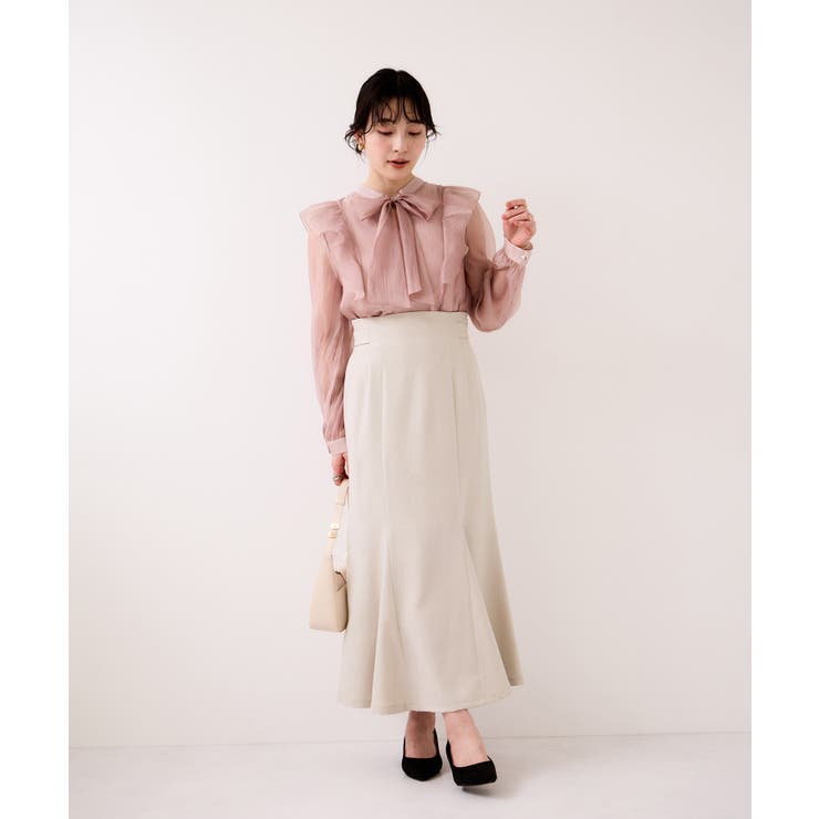 美easyリネンライクマーメイドスカート イージーケア 接触冷感 | VIS  | 詳細画像10 