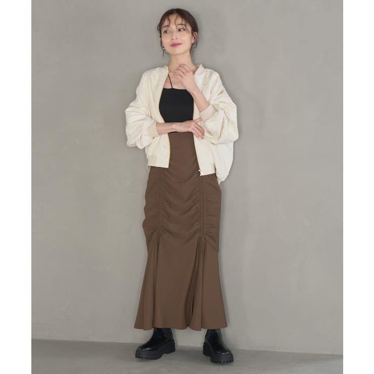 【洗える】ドロストマーメイドスカート | VIS  | 詳細画像13 