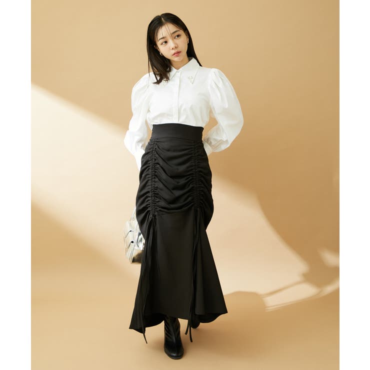 【洗える】ドロストマーメイドスカート | VIS  | 詳細画像3 