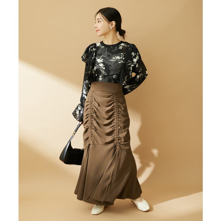 【洗える】ドロストマーメイドスカート | VIS  | 詳細画像5 