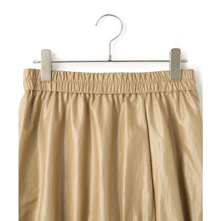 チンツ加工ギャザーロングスカート | VIS  | 詳細画像14 