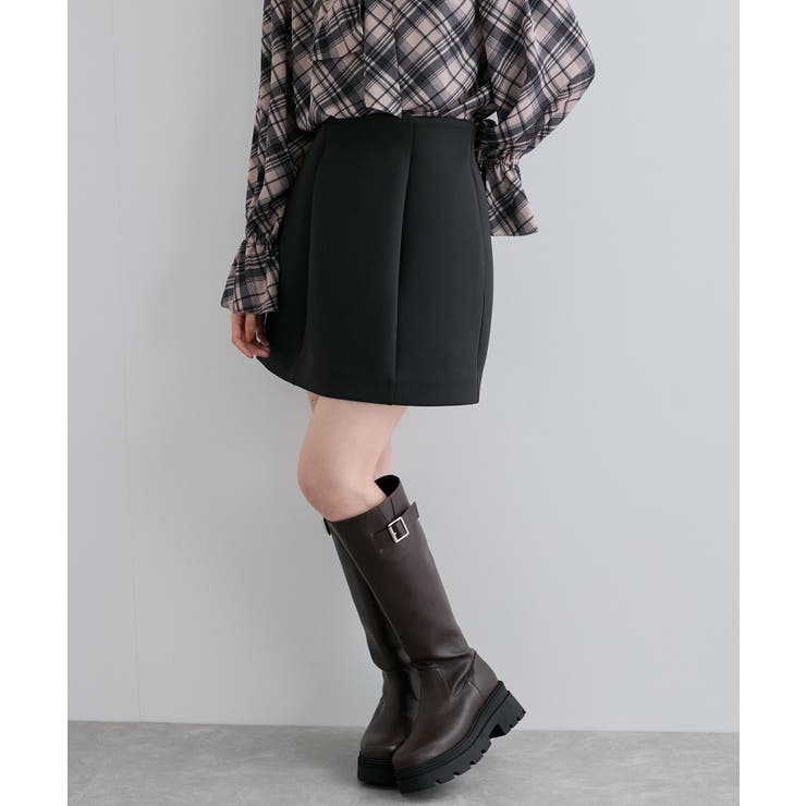 ボンディングフレアミニスカート | VIS  | 詳細画像4 