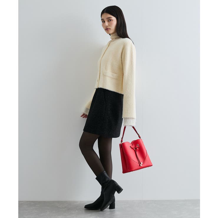 【洗える】ラメツイード&千鳥柄ミニスカート | VIS  | 詳細画像3 