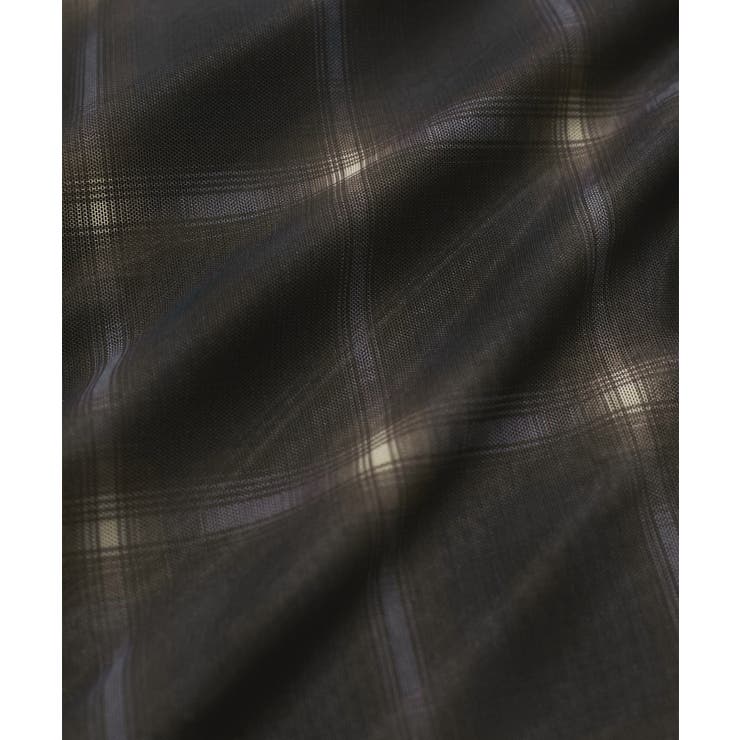 【洗える】チュールプリントチェックスカート | VIS  | 詳細画像20 