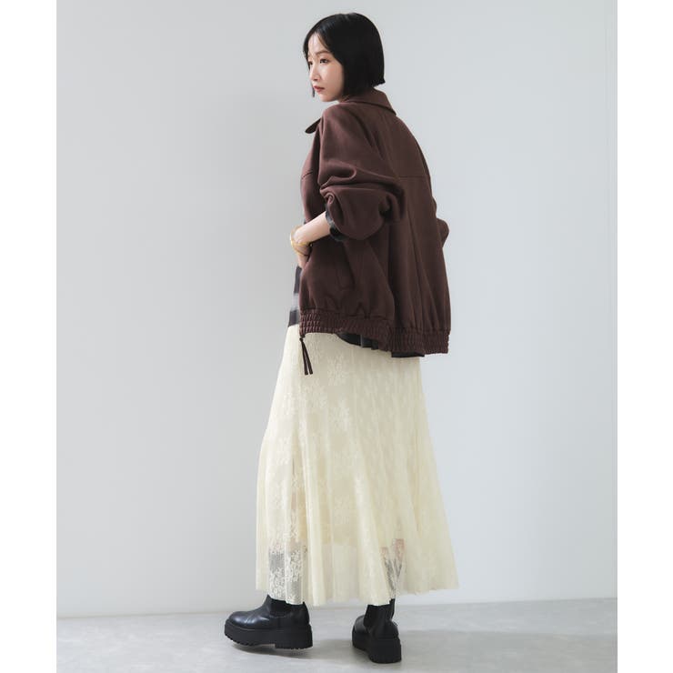 フィブリルサテン＆レースアソートマーメイドスカート | VIS  | 詳細画像3 