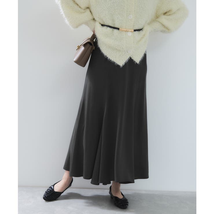 チャコール(06) | フィブリルサテン＆レースアソートマーメイドスカート | VIS 