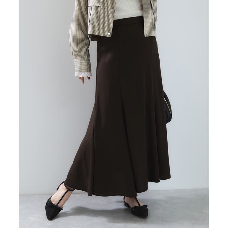 ブラウン系(23) | フィブリルサテン＆レースアソートマーメイドスカート | VIS 