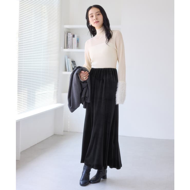 ベロアナロースカート | VIS  | 詳細画像2 