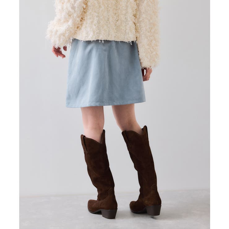 釦ポイントスエードライクミニスカート | VIS  | 詳細画像14 