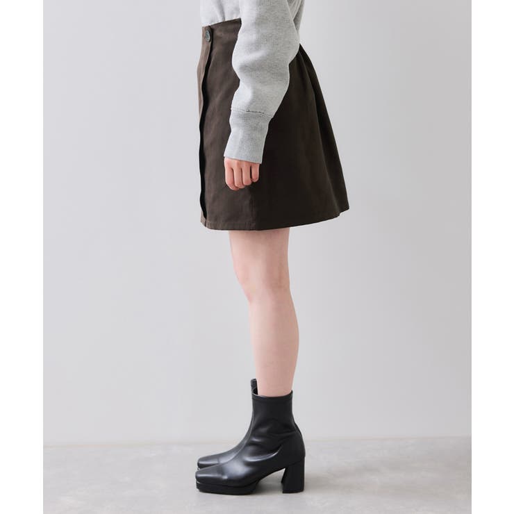 釦ポイントスエードライクミニスカート | VIS  | 詳細画像16 