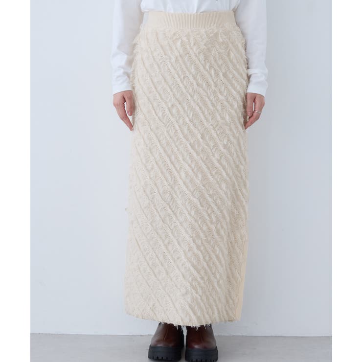 フリンジニットナロースカート | VIS  | 詳細画像11 