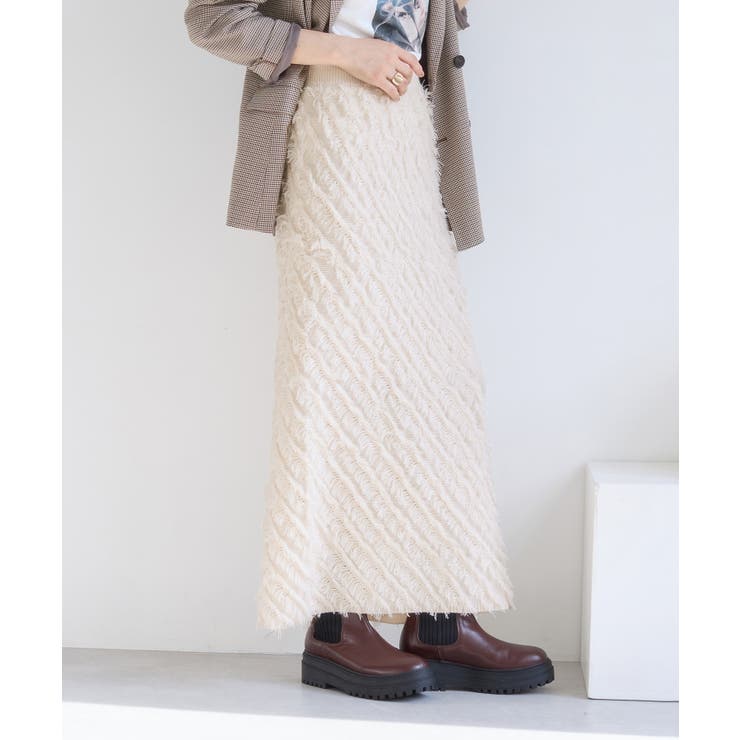 フリンジニットナロースカート | VIS  | 詳細画像5 