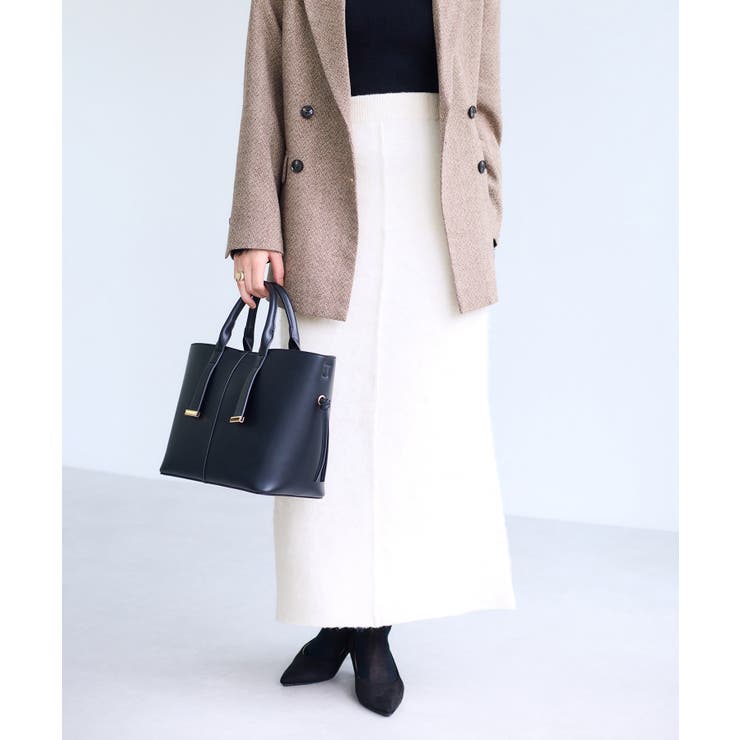 チェックアソートシャギーニットスカート/セットアップ対応 | VIS  | 詳細画像12 