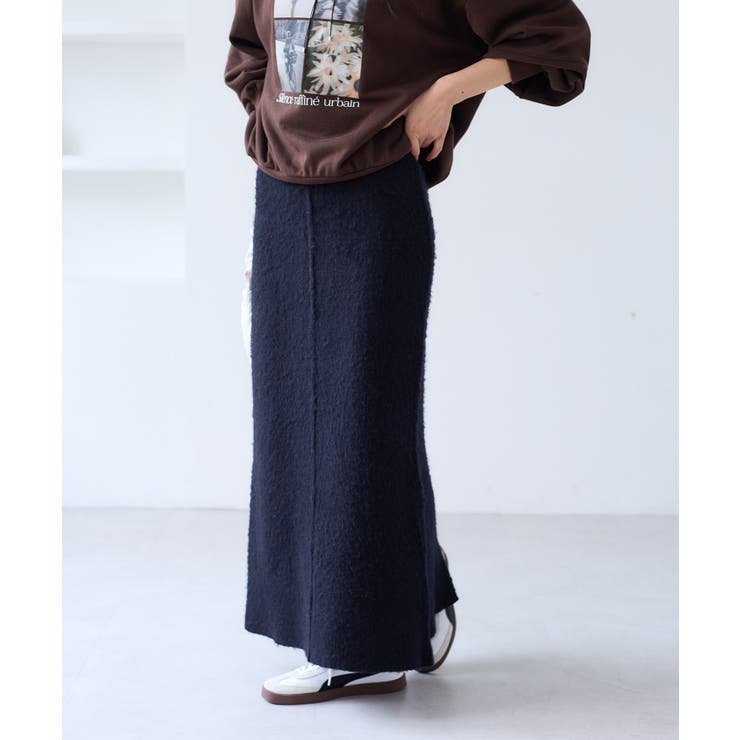 チェックアソートシャギーニットスカート/セットアップ対応 | VIS  | 詳細画像17 