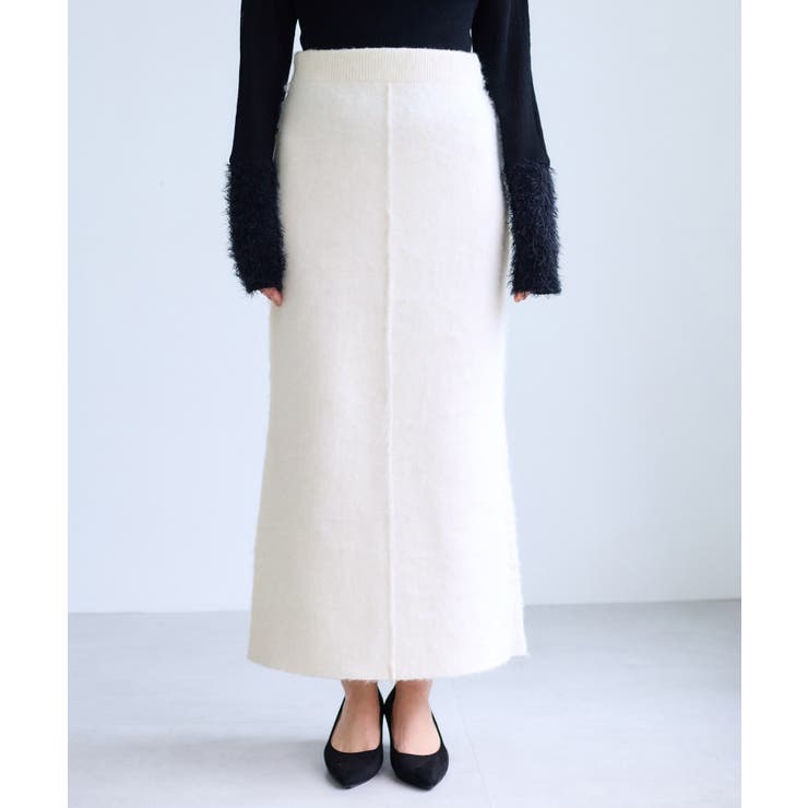 チェックアソートシャギーニットスカート/セットアップ対応 | VIS  | 詳細画像20 